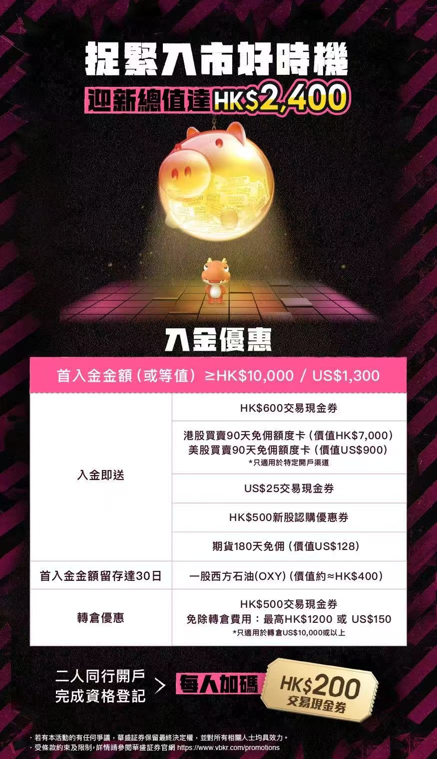 (已结束)香港华盛证券3月加码奖励